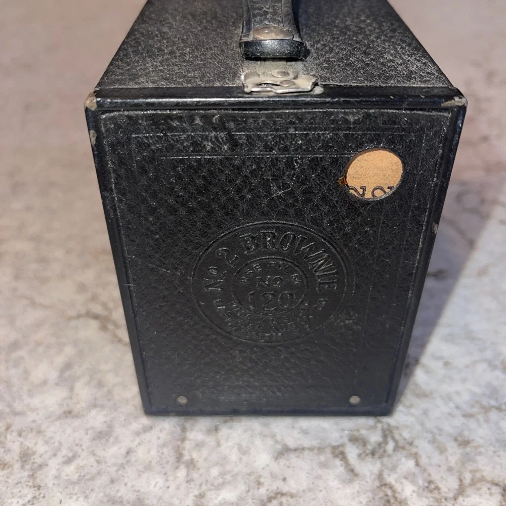 Vintage Parts Only Eastman Kodak Brownie No 2 Camera Box Film 120 Black As Is